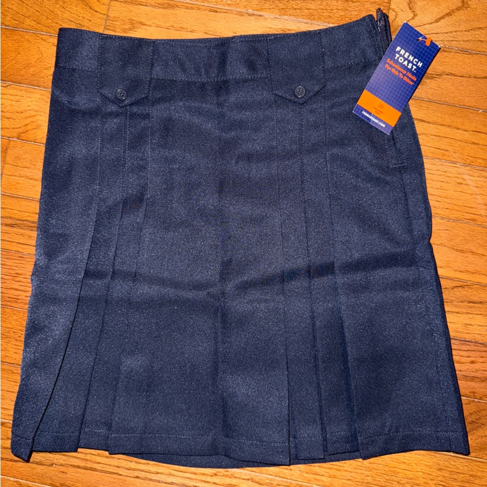 French Toast Navy Blue Skirt, School Uniform, Pleated, Size Girl’s 10 New w/ Tag